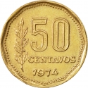 50 Centavos 1970-1976, KM# 68, Argentina