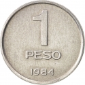 1 Peso 1984, KM# 91, Argentina