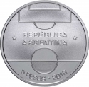 5 Pesos 2018, KM# 190, Argentina, 2018 Football (Soccer) World Cup in Russia