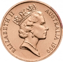 1 Cent 1985-1991, KM# 78, Australia, Elizabeth II