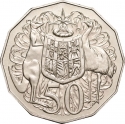 50 Cents 1985-1997, KM# 83, Australia, Elizabeth II