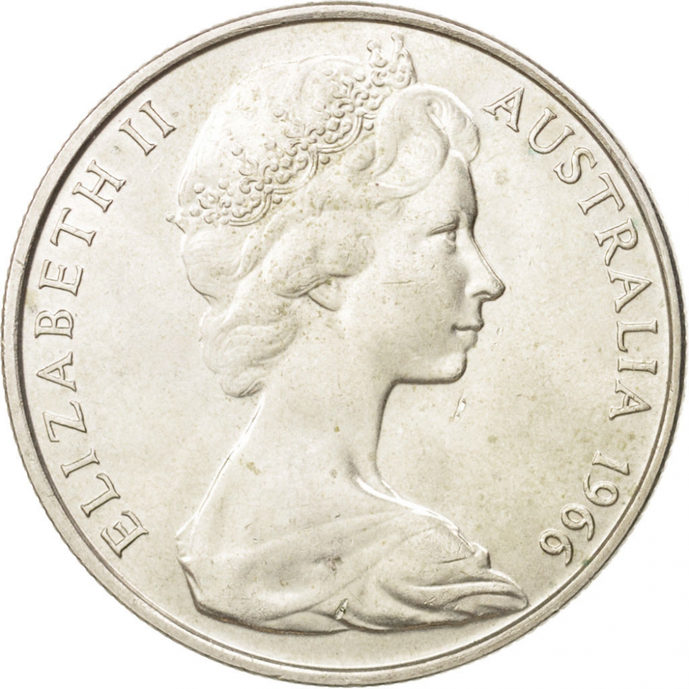 50 Cents 1966, KM# 67, Australia, Elizabeth II