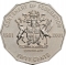 50 Cents 2001, KM# 555, Australia, Elizabeth II, 100th Anniversary of Federation, Queensland