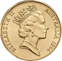 1 Dollar 1985-1998, KM# 84, Australia, Elizabeth II