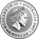 1 Dollar 2007, Australia, Elizabeth II, Australian Silver Koalas
