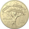 1 Dollar 2022, Australia, Elizabeth II, The Great Aussie Coin Hunt 3, A - Aussie, Aussie, Aussie