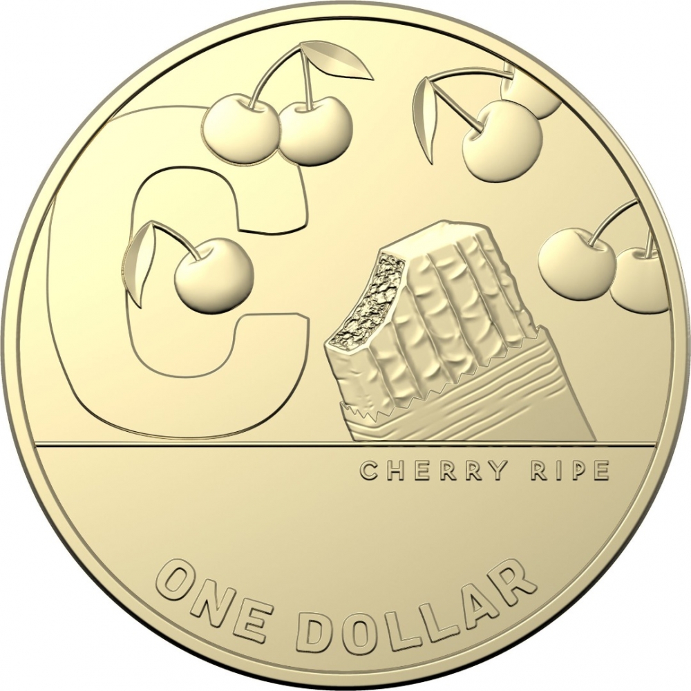 1 Dollar 2021, Australia, Elizabeth II, The Great Aussie Coin Hunt 2, C - Cherry Ripe