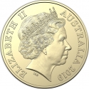 1 Dollar 2019, Australia, Elizabeth II, The Great Aussie Coin Hunt, C - Cricket