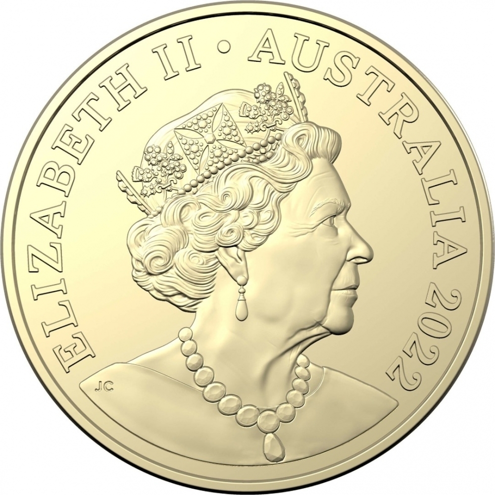 1 Dollar 2022, Australia, Elizabeth II, The Great Aussie Coin Hunt 3, D - Darrell Lea
