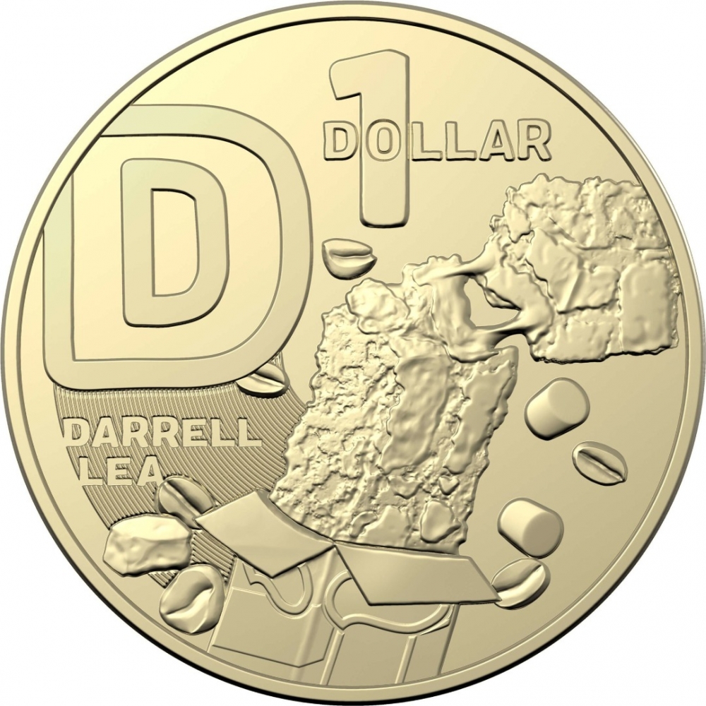1 Dollar 2022, Australia, Elizabeth II, The Great Aussie Coin Hunt 3, D - Darrell Lea