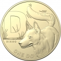 1 Dollar 2021, Australia, Elizabeth II, The Great Aussie Coin Hunt 2, D - Dingo