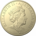 1 Dollar 2021, Australia, Elizabeth II, The Great Aussie Coin Hunt 2, I - Ironbark