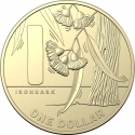 1 Dollar 2021, Australia, Elizabeth II, The Great Aussie Coin Hunt 2, I - Ironbark