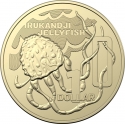 1 Dollar 2022, Australia, Elizabeth II, The Great Aussie Coin Hunt 3, I - Irukandji Jellyfish