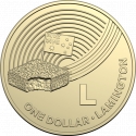 1 Dollar 2019, Australia, Elizabeth II, The Great Aussie Coin Hunt, L - Lamington