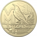 1 Dollar 2022, Australia, Elizabeth II, The Great Aussie Coin Hunt 3, M - Magpie