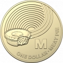 1 Dollar 2019, Australia, Elizabeth II, The Great Aussie Coin Hunt, M - Meat Pie