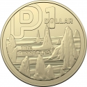 1 Dollar 2022, Australia, Elizabeth II, The Great Aussie Coin Hunt 3, P - Pinnacles