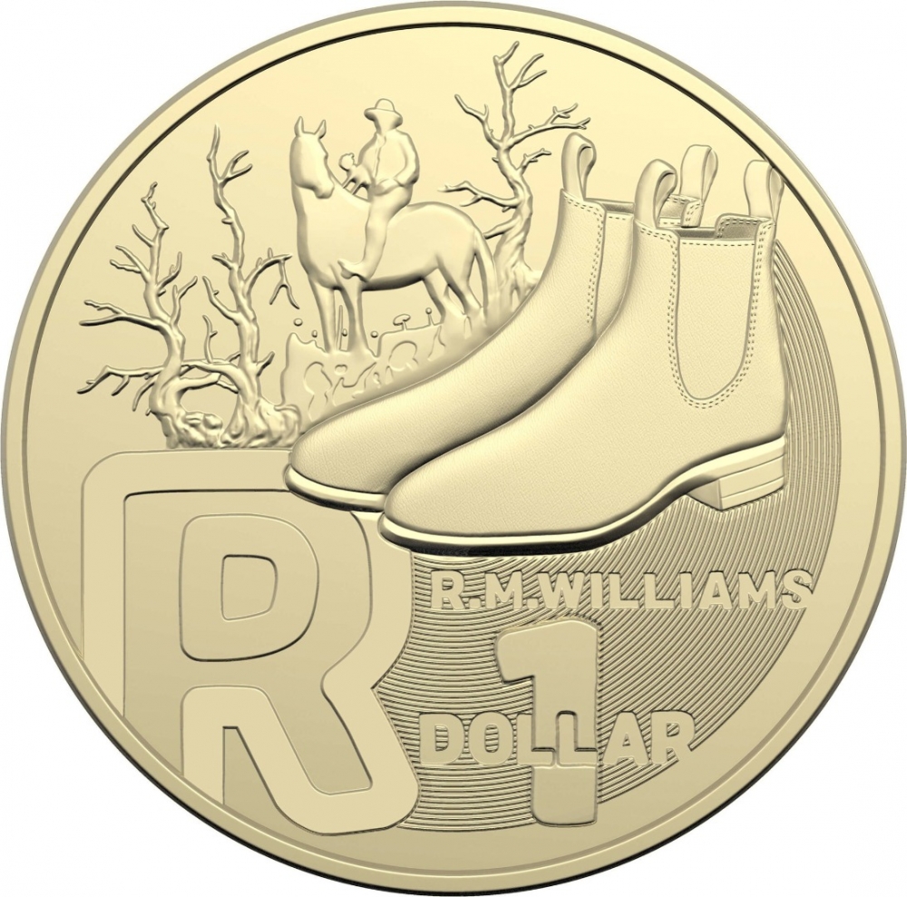 1 Dollar 2022, Australia, Elizabeth II, The Great Aussie Coin Hunt 3, R - R.M. Williams