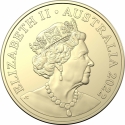 1 Dollar 2022, Australia, Elizabeth II, The Great Aussie Coin Hunt 3, U - Undara Lava Tubes