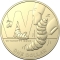 1 Dollar 2021, Australia, Elizabeth II, The Great Aussie Coin Hunt 2, W - Witchetty Grub