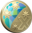 1 Dollar 2022, Australia, Elizabeth II, The Great Aussie Coin Hunt 3, X - Crux