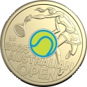 2 Dollars 2025, Australia, Charles III, 2025 Australian Open, Women's Singles - Fluoro