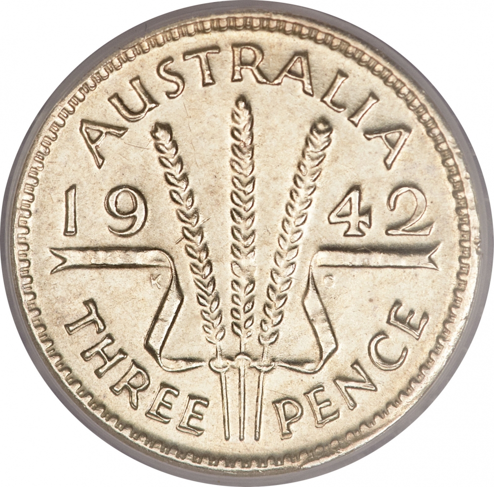 3 Pence 1938-1944, KM# 37, Australia, George VI