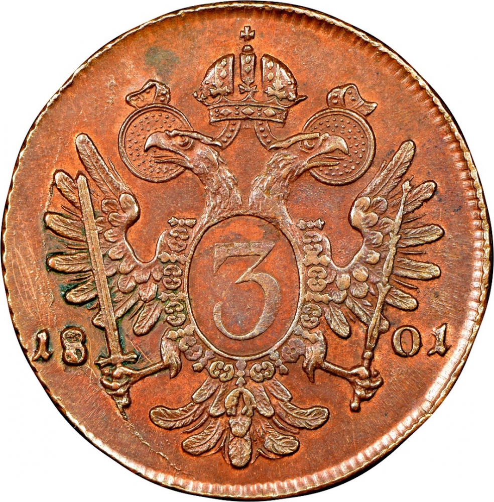 3 Kreuzer 1800-1803, KM# 2115.3, Austria, Habsburg Monarchy, Francis II & I