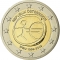 2 Euro 2009, KM# 3175, Austria, 10th Anniversary of the European Monetary Union and the Introduction of the Euro