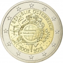 2 Euro 2012, KM# 3205, Austria, 10th Anniversary of Euro Coins and Banknotes