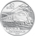 20 Euro 2009, KM# 3179, Austria, Austrian Railways, Railways of the Future