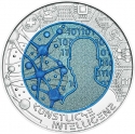 25 Euro 2019, Austria, Silver Niobium Coin, Artificial Intelligence