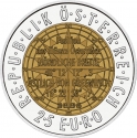 25 Euro 2006, KM# 3135, Austria, Silver Niobium Coin, European Satellite Navigation