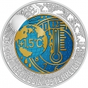 25 Euro 2023, Austria, Silver Niobium Coin, Global Warming