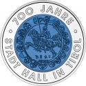 25 Euro 2003, KM# 3101, Austria, Silver Niobium Coin, Hall in Tirol