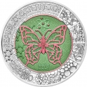 25 Euro 2017, Austria, Silver Niobium Coin, Microcosm