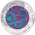 25 Euro 2016, KM# 3252, Austria, Silver Niobium Coin, Time
