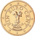 1 Euro Cent 2002-2023, KM# 3082, Austria
