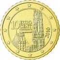 10 Euro Cent 2008-2023, KM# 3139, Austria