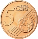 5 Euro Cent 2002-2023, KM# 3084, Austria