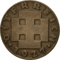 2 Groschen 1925-1938, KM# 2837, Austria