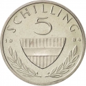 5 Schilling 1968-2001, KM# 2889a, Austria