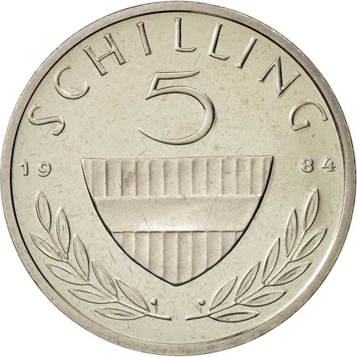 Details about   Austria 5 Schillings 1968 to 1998 GLIC-003A Choose Year and Grade KM2889a 