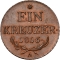 1 Kreuzer 1816, KM# 2113, Austrian Empire