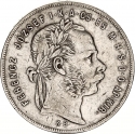 1 Forint 1870-1879, KM# 453, Austro-Hungarian Empire, Hungary, Franz Joseph I