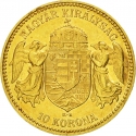 10 Korona 1892-1915, KM# 485, Austro-Hungarian Empire, Hungary