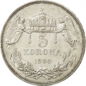 5 Korona 1900-1909, KM# 488, Austro-Hungarian Empire, Hungary, Franz Joseph I