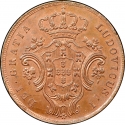 10 Réis 1865-1866, KM# 14, Azores, Luís I