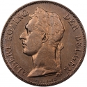 50 Centimes 1921-1929, KM# 23, Belgian Congo, Albert I